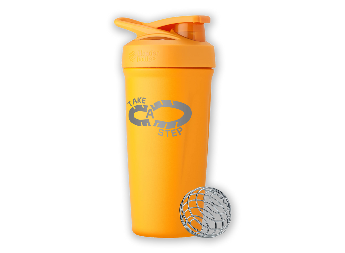 TAS BlenderBottle Sport Flip Stainless Steel Shaker Bottle 24 oz